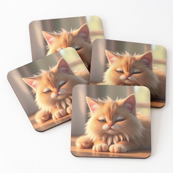 Item preview,  Funny Introvert Ginger Cat Pretending To Sleep Avoiding People Cute Kawaii Cat Relatable Humor Design designed and sold by Tpac-goods.