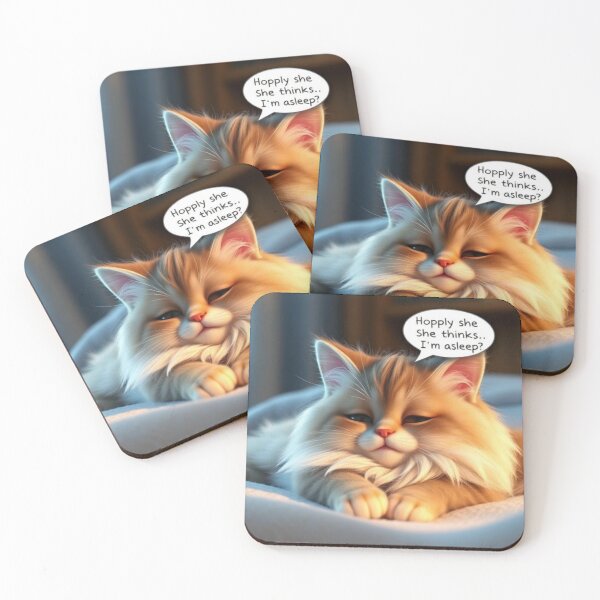 Item preview,   Funny Introvert Ginger Cat Pretending To Sleep Avoiding People Cute Kawaii Cat Relatable Humor Design designed and sold by Tpac-goods.