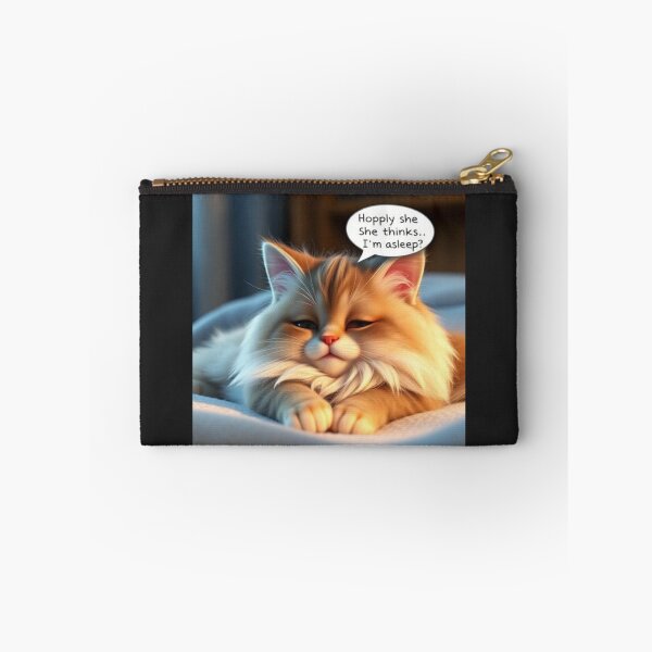 Item preview,   Funny Introvert Ginger Cat Pretending To Sleep Avoiding People Cute Kawaii Cat Relatable Humor Design designed and sold by Tpac-goods.
