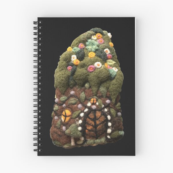 Item preview, Hand-felted hobbit-style house with floral vines designed and sold by creaphyl28.