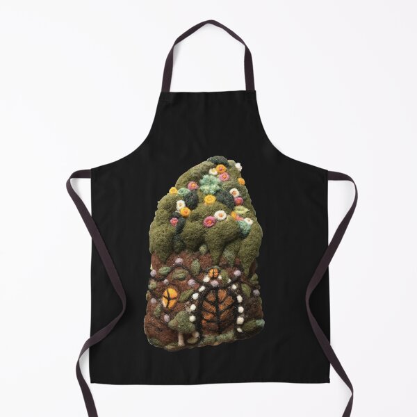 Item preview, Hand-felted hobbit-style house with floral vines designed and sold by creaphyl28.