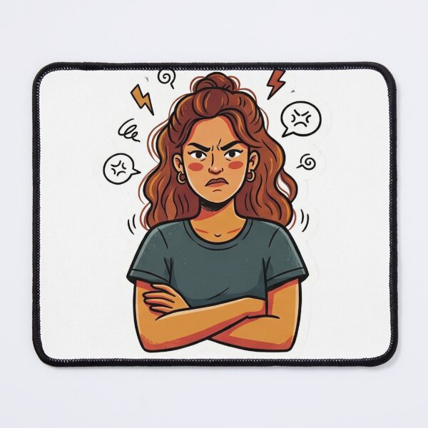 Item preview, Angry Woman designed and sold by Red-MStickers.