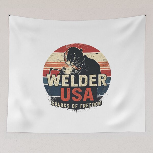Item preview, Welder USA – Sparks Of Freedom designed and sold by KapiPrint.