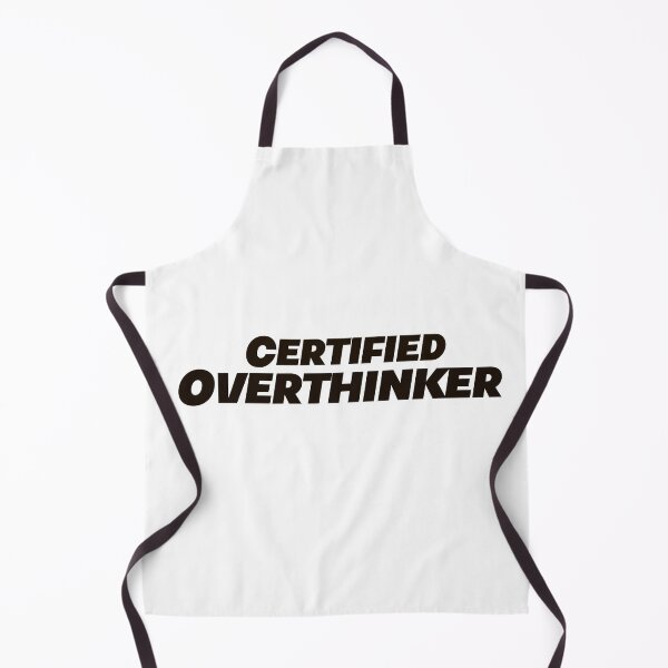 Item preview, Certified Overthinker Funny Sticker designed and sold by MYNDesigns.