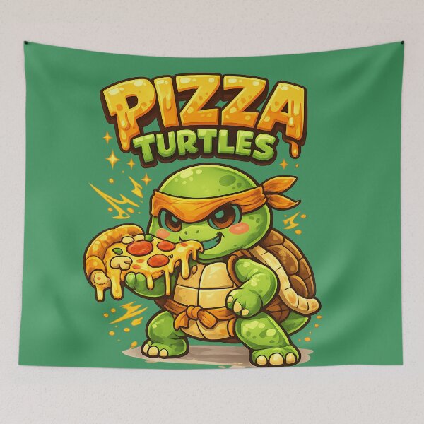 Item preview, Pizza Turtles – Ninja Turtle Lover Funny Pizza designed and sold by The shop of Dreams.