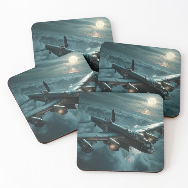 Item preview, Moonlit Lancasters Over a Sleeping Europe designed and sold by Skyframe Aviation.