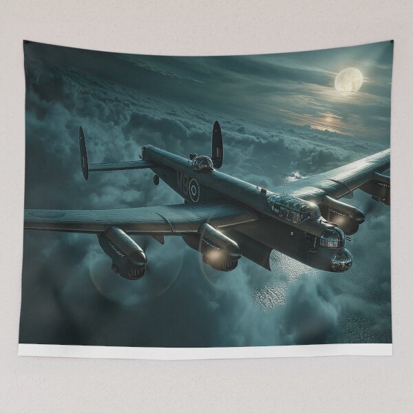 Item preview, Moonlit Lancasters Over a Sleeping Europe designed and sold by Skyframe Aviation.