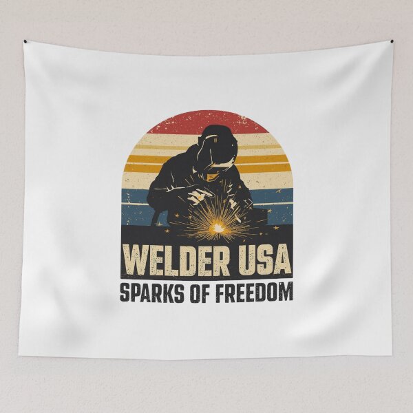 Item preview, Welder USA – Sparks Of Freedom designed and sold by KapiPrint.