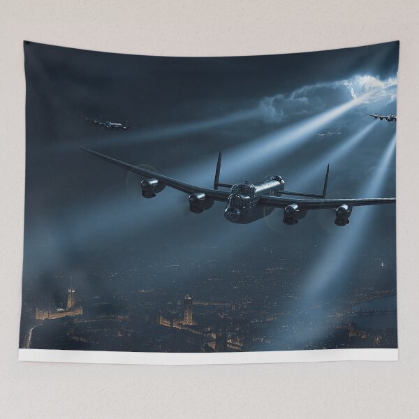 Item preview, Searchlights Hunting the Night Raiders designed and sold by Skyframe Aviation.