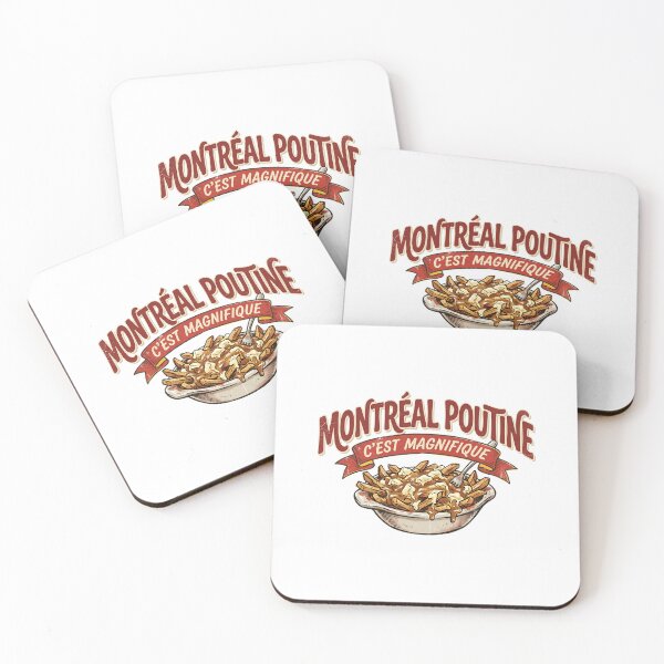 Item preview, Montreal Poutine C'est Magnifique Vintage Food Illustration designed and sold by Fenay Designs.