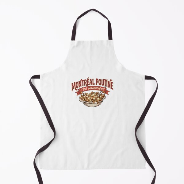 Item preview, Montreal Poutine C'est Magnifique Vintage Food Illustration designed and sold by Fenay Designs.
