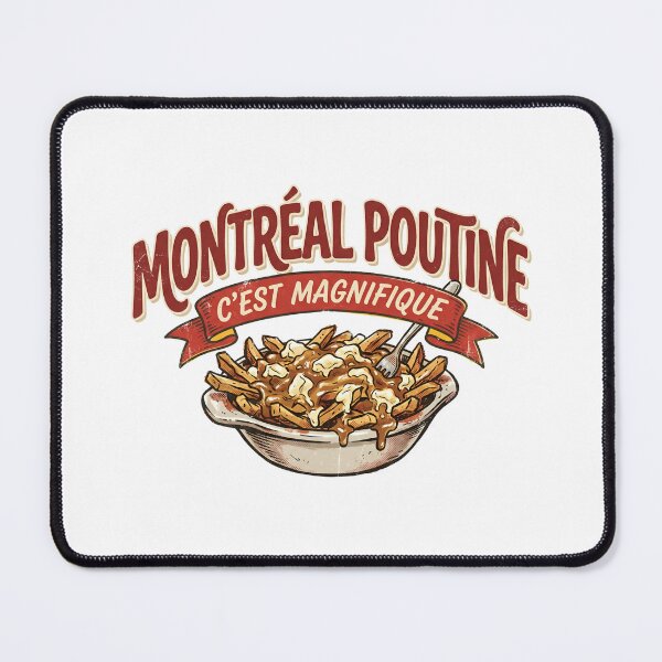 Item preview, Montreal Poutine C'est Magnifique Vintage Food Illustration designed and sold by Fenay Designs.
