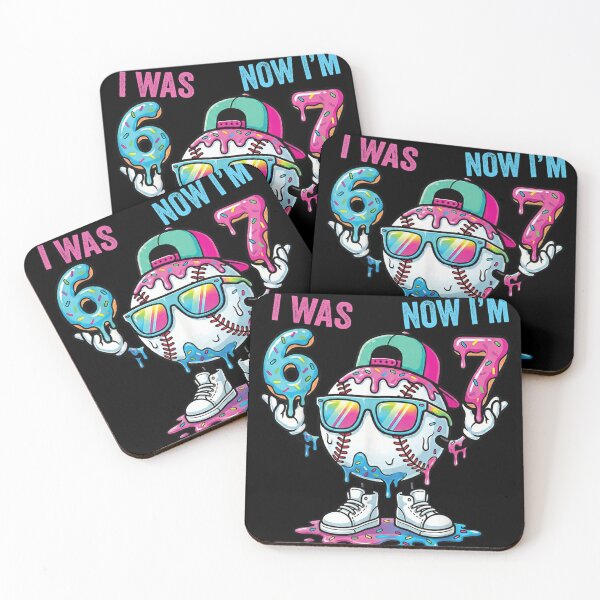 Item preview, Cool 7th Birthday Boy Baseball Drip Character Blue Pink Donut Theme designed and sold by NgumohaLanke.