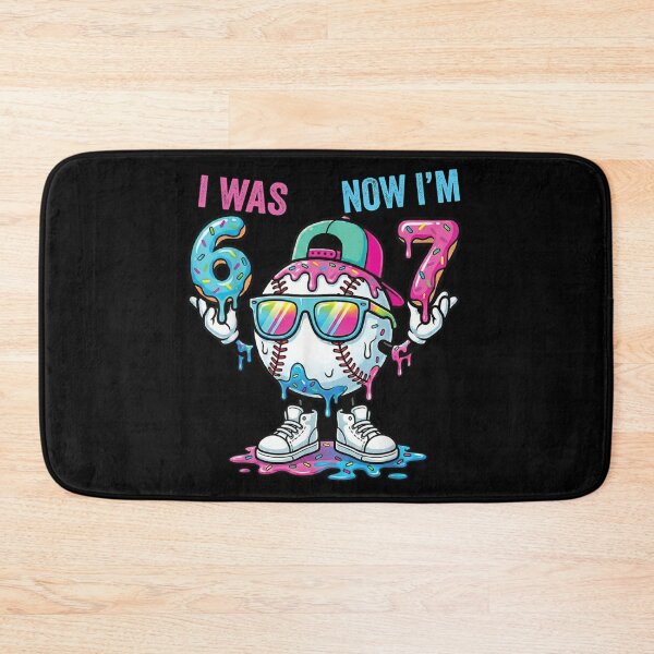 Item preview, Cool 7th Birthday Boy Baseball Drip Character Blue Pink Donut Theme designed and sold by NgumohaLanke.