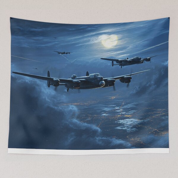 Item preview, Moonbeams on the Lancaster Squadron designed and sold by Skyframe Aviation.