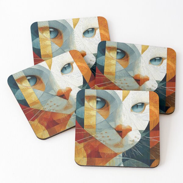 Item preview, Abstract Cat Art Modernist Style designed and sold by GrinGalore.