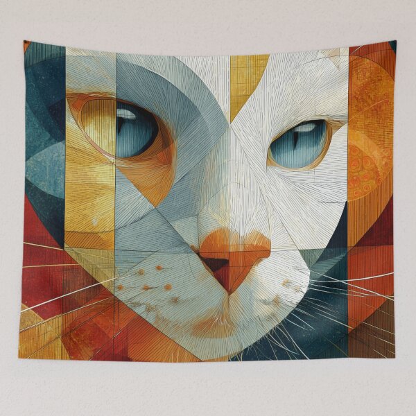 Item preview, Abstract Cat Art Modernist Style designed and sold by GrinGalore.