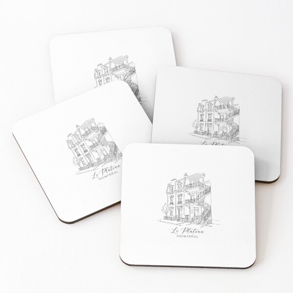 Item preview, Le Plateau Montreal Spiral Staircase Architecture Line Art designed and sold by Fenay Designs.