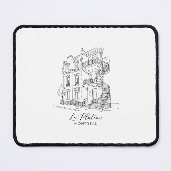 Item preview, Le Plateau Montreal Spiral Staircase Architecture Line Art designed and sold by Fenay Designs.