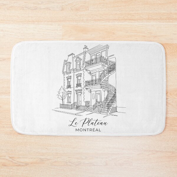 Item preview, Le Plateau Montreal Spiral Staircase Architecture Line Art designed and sold by Fenay Designs.