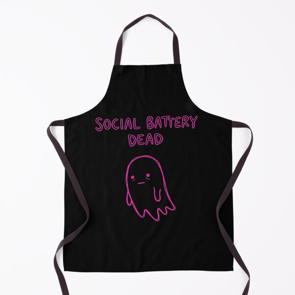 Item preview, Social Battery Dead Introvert Burnout Ghost designed and sold by PixelQ.