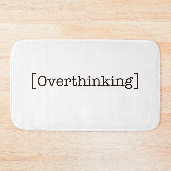 Item preview, Overthinking Minimalist Typography Sticker designed and sold by MYNDesigns.