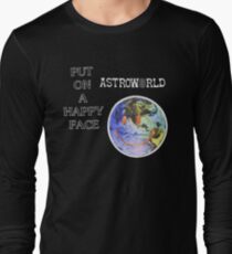 Astroworld Put On A Happy Face logo Long Sleeve T-Shirt