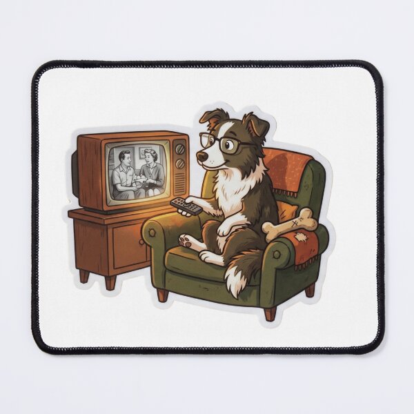 Item preview, Dog watch TV designed and sold by Red-MStickers.