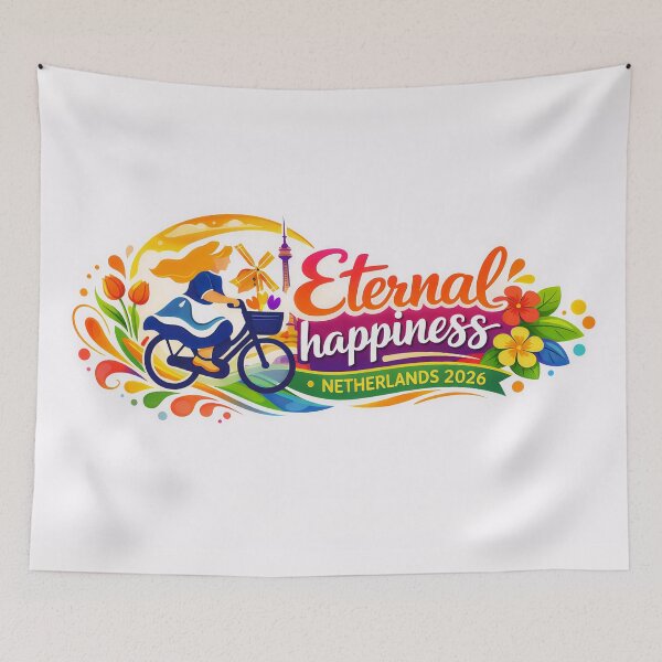 Item preview, Eternal happiness international convention Netherlands 2026 designed and sold by InkyKidArt.