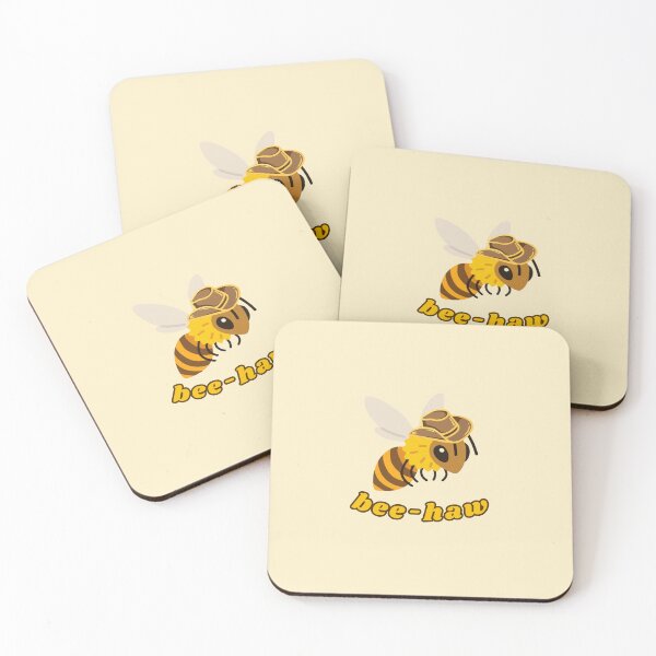 Item preview, bee haw insect pun cute bee yeehaw designed and sold by aeiesa.