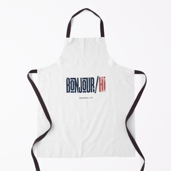 Item preview, Bonjour Hi Montreal QC Bilingual Greeting Grunge Typography designed and sold by Fenay Designs.