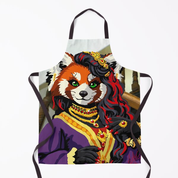 Item preview, Bejeweled Red Panda in Purple and Red designed and sold by KlakkDrawsStuff.