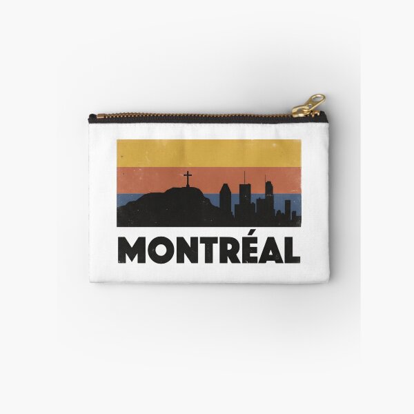 Item preview, Montreal Skyline Mount Royal Cross Retro Sunset Silhouette designed and sold by Fenay Designs.