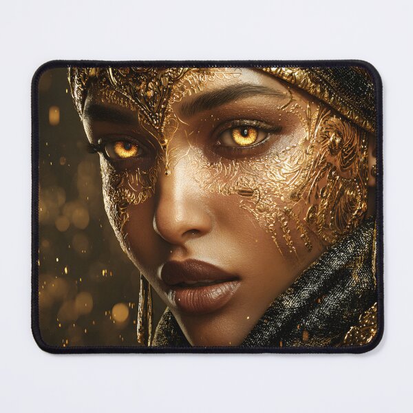 Item preview, Golden Elegance and Mystique in Portrait Artistry designed and sold by Artessie.