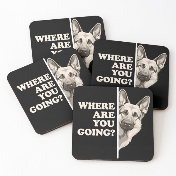 Item preview, Funny Peeking German Shepherd - Where Are You Going? Dog Lover designed and sold by haitrieuic96.