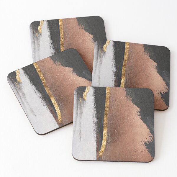 Item preview, Black White Gold Abstract – Luxury Brushstroke designed and sold by Bold INK.