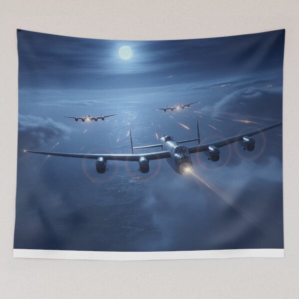 Item preview, The Glow of War Beneath a Peaceful Moon designed and sold by Skyframe Aviation.