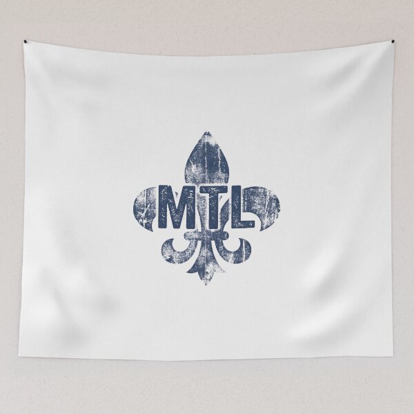 Item preview, MTL Fleur De Lis Montreal Quebec Grunge Symbol designed and sold by Fenay Designs.