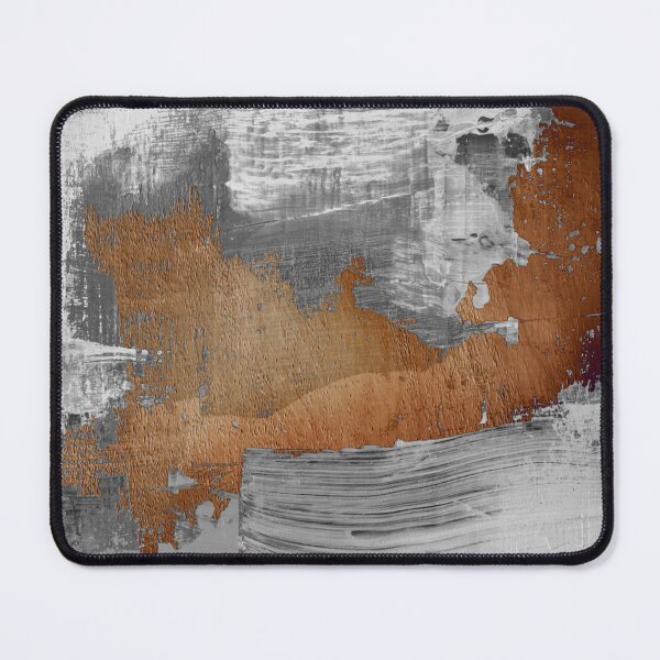Item preview, Gray Orange Abstract – Modern Metallic Texture designed and sold by Bold INK.