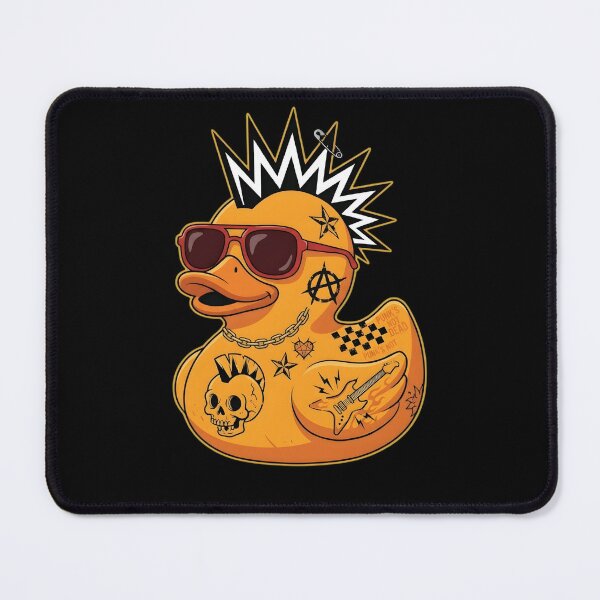 Item preview, Punk Rock Rubber Duck - Edgy Anarchy Duckling with Mohawk designed and sold by haitrieuic96.