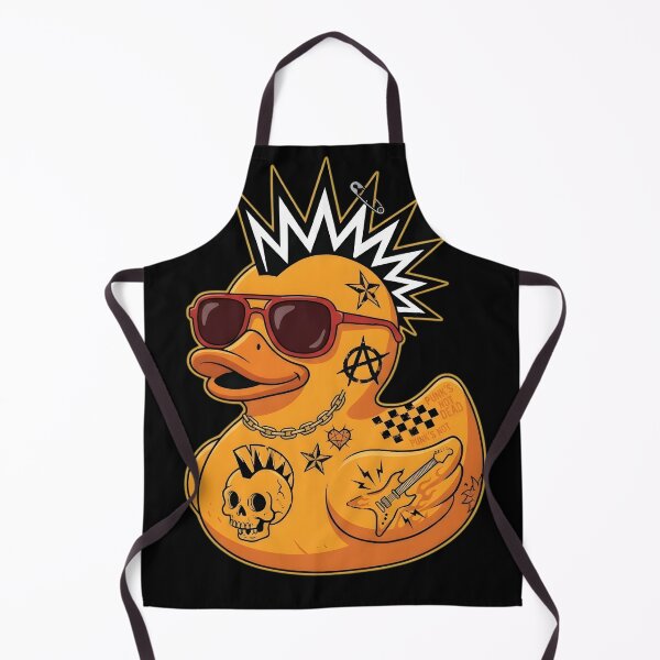 Item preview, Punk Rock Rubber Duck - Edgy Anarchy Duckling with Mohawk designed and sold by haitrieuic96.