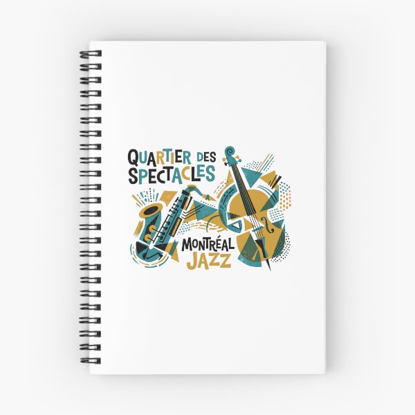 Aperçu de l'œuvre Quartier Des Spectacles Montreal Jazz Abstract Saxophone Et Violoncelle créée et vendue par Fenay Designs.
