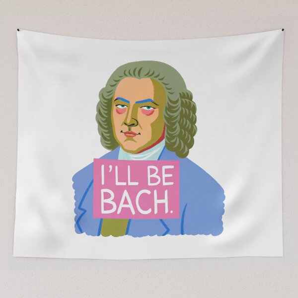 Aperçu de l'œuvre Je serai Bach Pun Compositeur de musique classique créée et vendue par AntiqueImages.