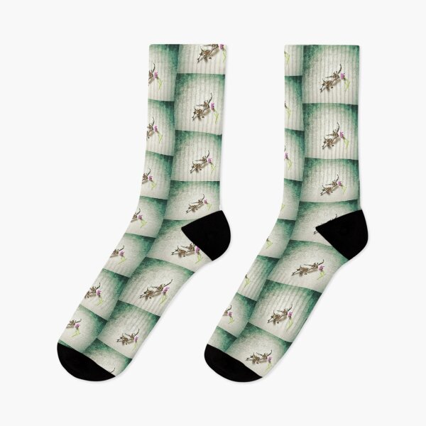 Item preview, A young bull in a meadow sniffs a flower designed and sold by Enerjetal.