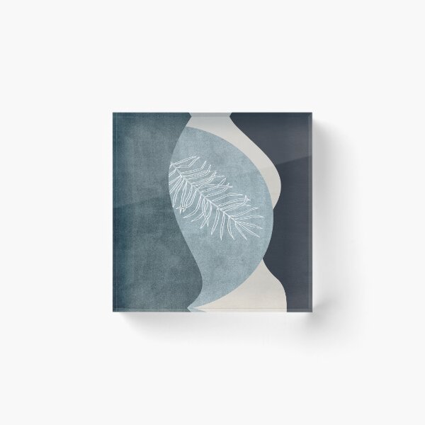 Item preview, Teal Fern Abstract – Modern Organic Minimal designed and sold by Bold INK.