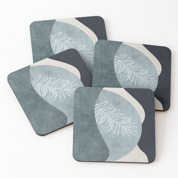 Item preview, Teal Fern Abstract – Modern Organic Minimal designed and sold by Bold INK.