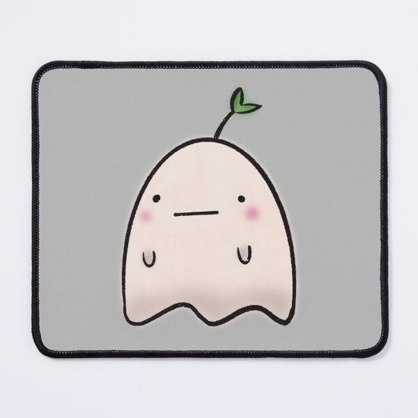 Item preview, Little Ghost with a Sprout – Kawaii Spooky Cute Ghost Sticker designed and sold by Ikumy.