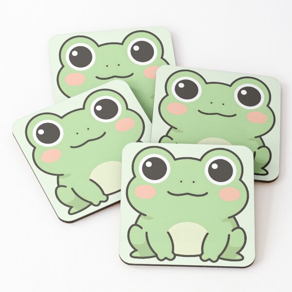 Item preview, Cute Big Eyed Frog Kawaii Sticker designed and sold by AkriDesigns.
