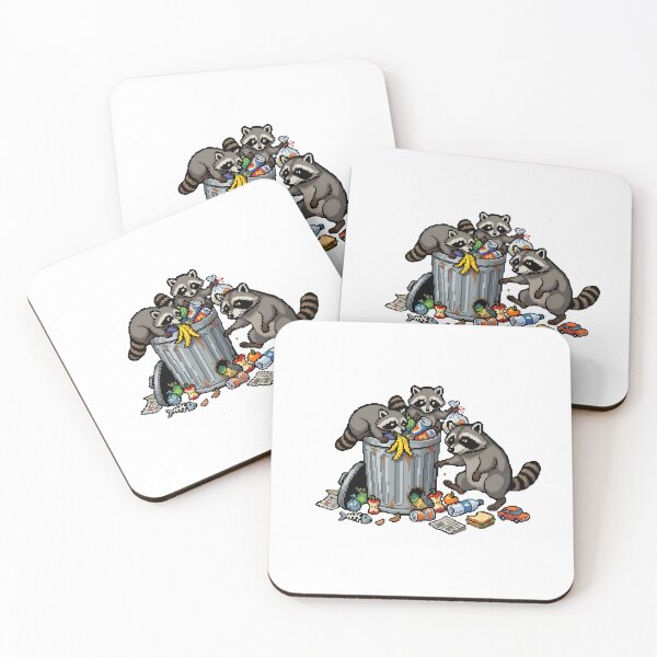Item preview, 8-bit Raccoons designed and sold by 8-bit Ark.
