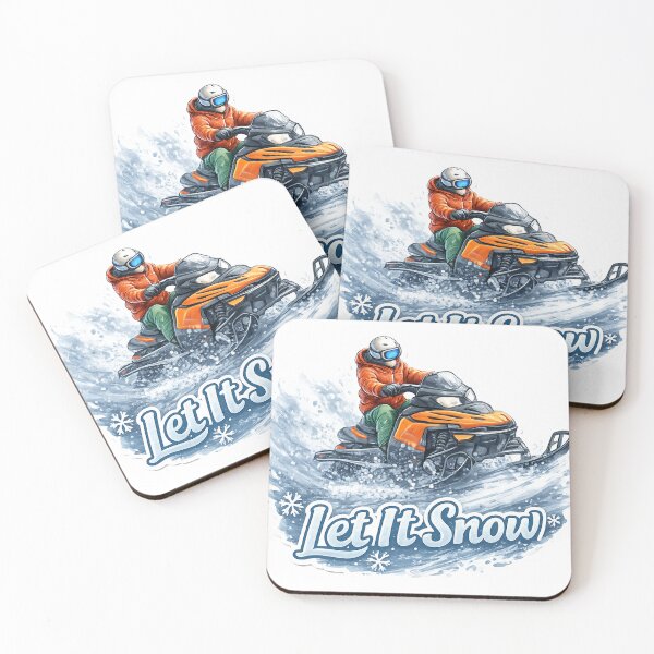 Item preview, Snowmobile Let It Snow designed and sold by devonclemon.